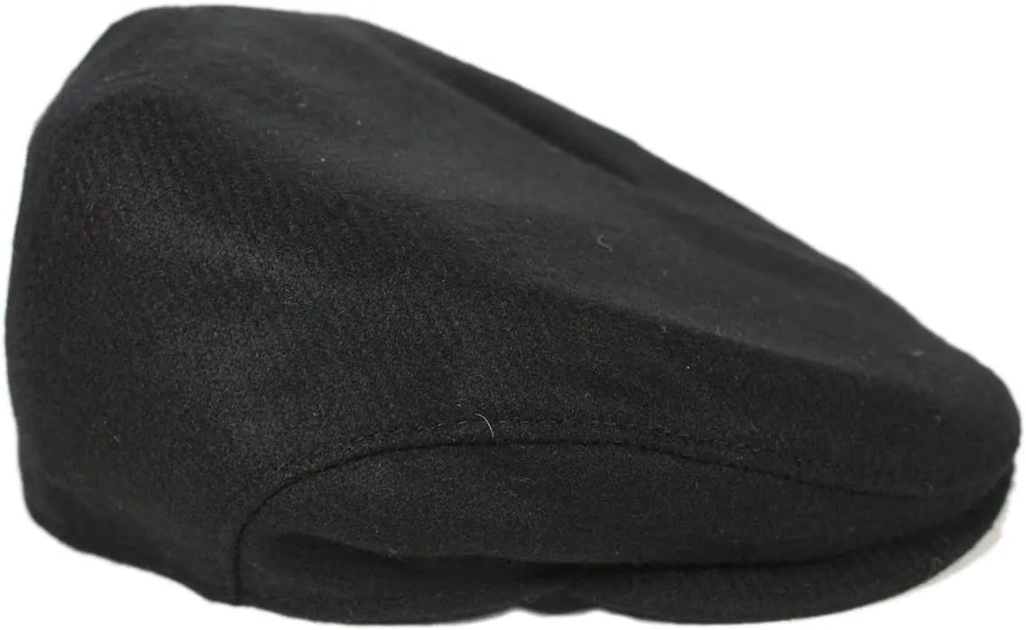 Biddy Murphy Irish Newsboy Flat Cap for Men, Tuck-Away Ear Flaps Slim Fit 100% Wool, Imported