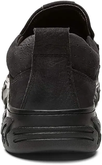 BIFINI Men's Slip-on Outdoor Walking Shoes Adventure Leather Hiking Moc Moccasin