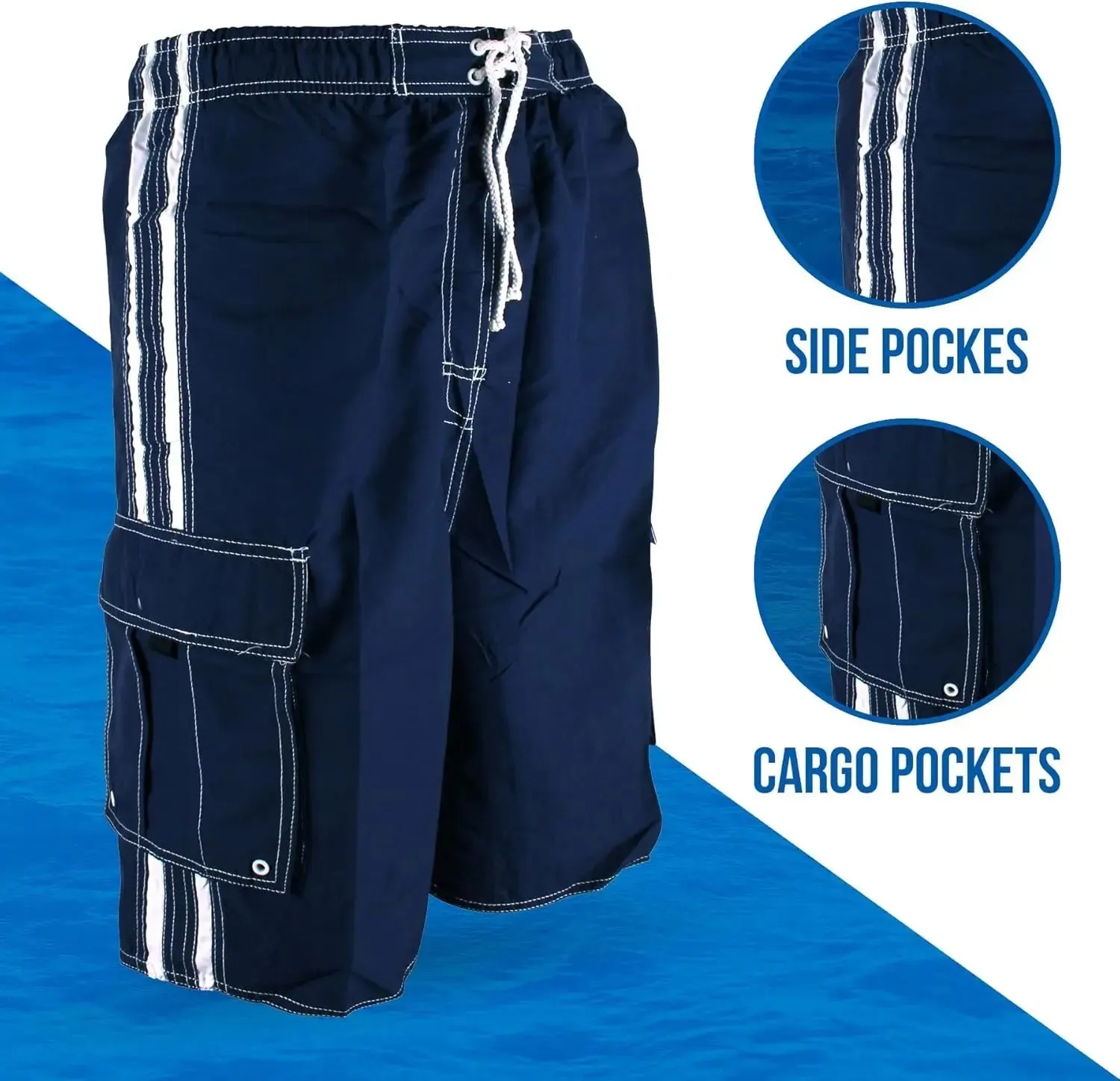 Big and Tall Swim Shorts Quick Dry