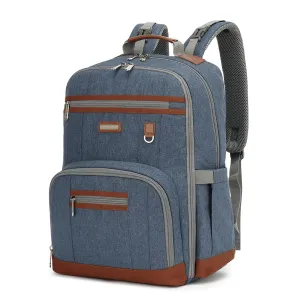 BILLITON MSHI Diaper Bag Backpack for Women Large Capacity Waterproof -Multifunctional with Insulated Pockets for Baby Girl Boy, Unisex Maternity Travel Bag (Deep Blue)