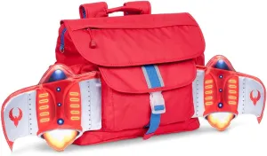 Bixbee Kids Backpack, Red Firebird Bookbag for Girls & Boys Ages 5-7 | Daycare, Preschool, Elementary School Bag for Kids | Easy to Carry & Water Resistant