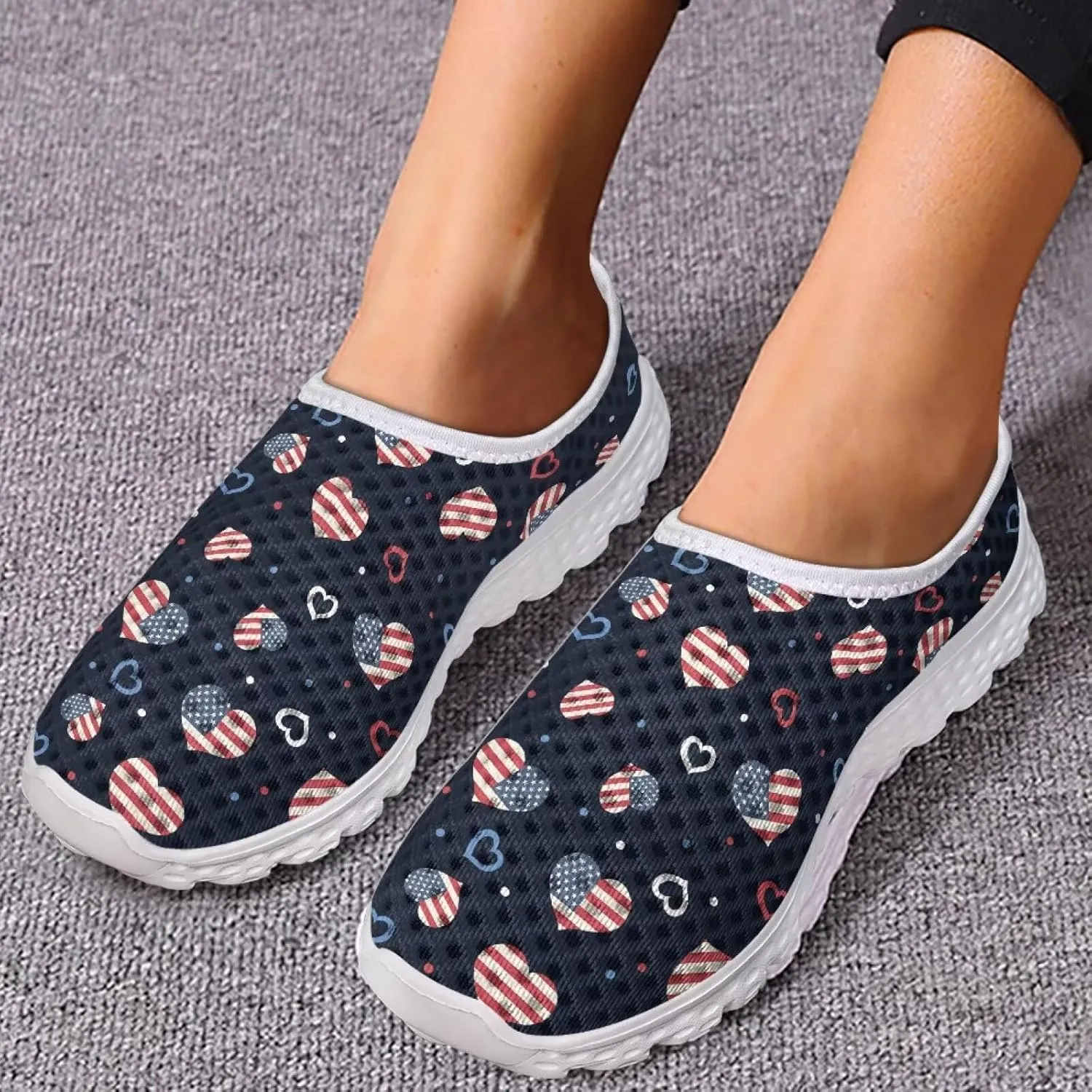 Biyejit Quick Dry Womens Water Shoes for Swim Beach Surf Breathable Slip On Sneakers Casual Outdoor Sport Flats Shoes