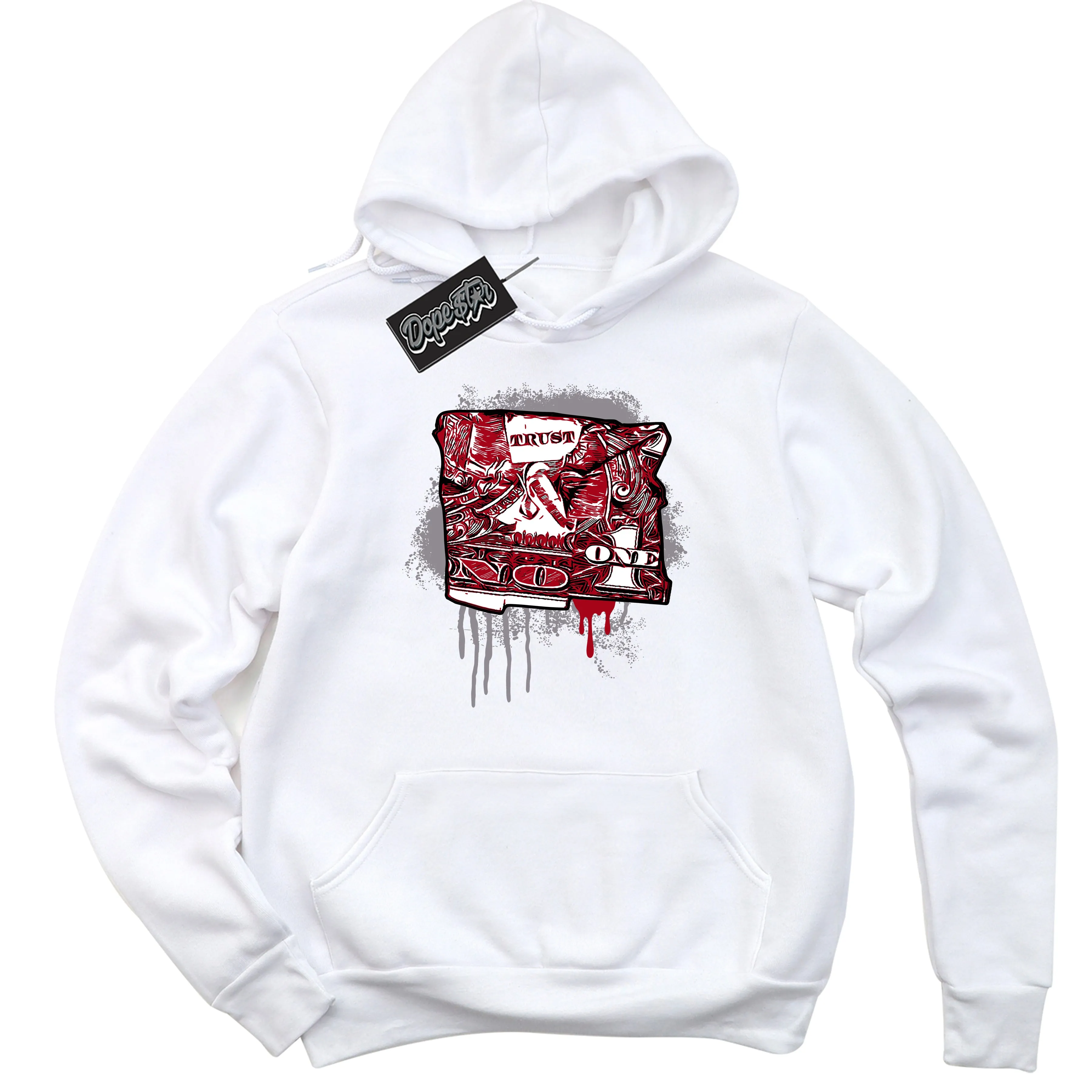 Black Metallic Reimagined 5s Sneaker Hoodie Trust No One Dollar Graphic