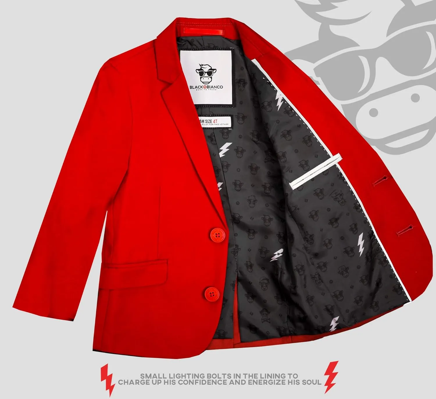 Black n Bianco Boys' First Class Slim Fit Suits Lightweight Style. Presented by Baby Muffin