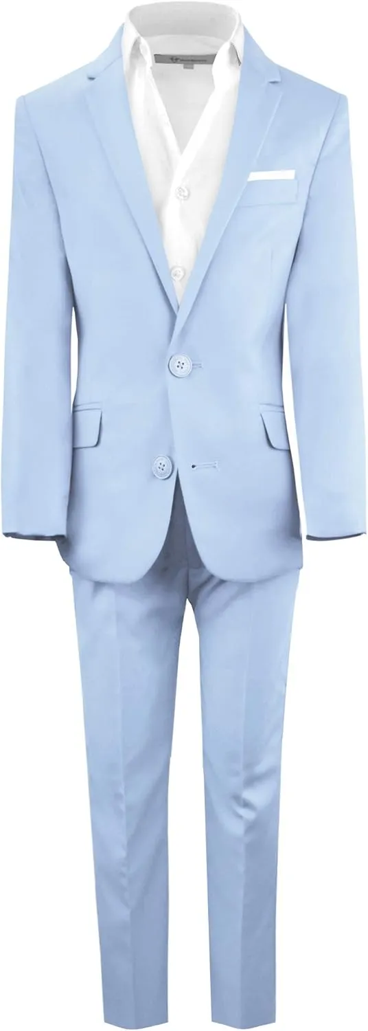 Black n Bianco Boys' First Class Slim Fit Suits Lightweight Style. Presented by Baby Muffin