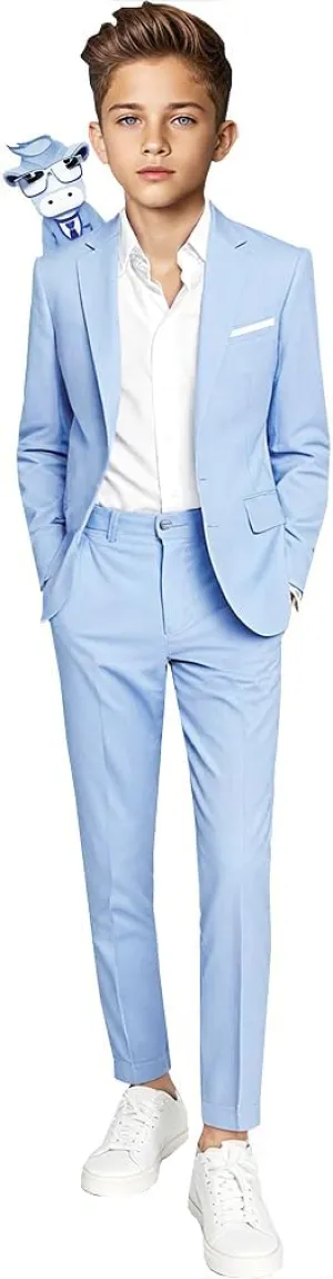 Black n Bianco Boys' First Class Slim Fit Suits Lightweight Style. Presented by Baby Muffin