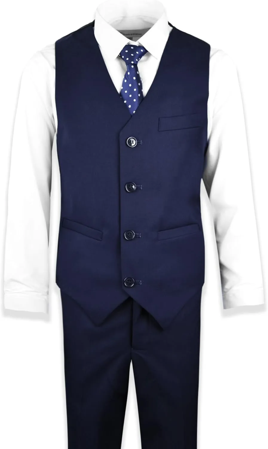Black n Bianco Signature Boys' Slim Fit Suit Complete Outfit