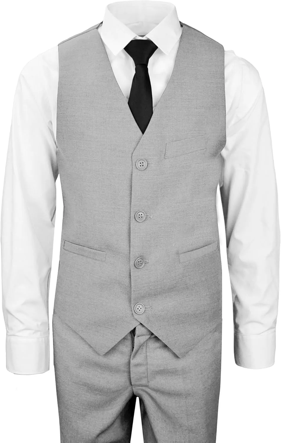 Black n Bianco Signature Boys' Slim Fit Suit Complete Outfit