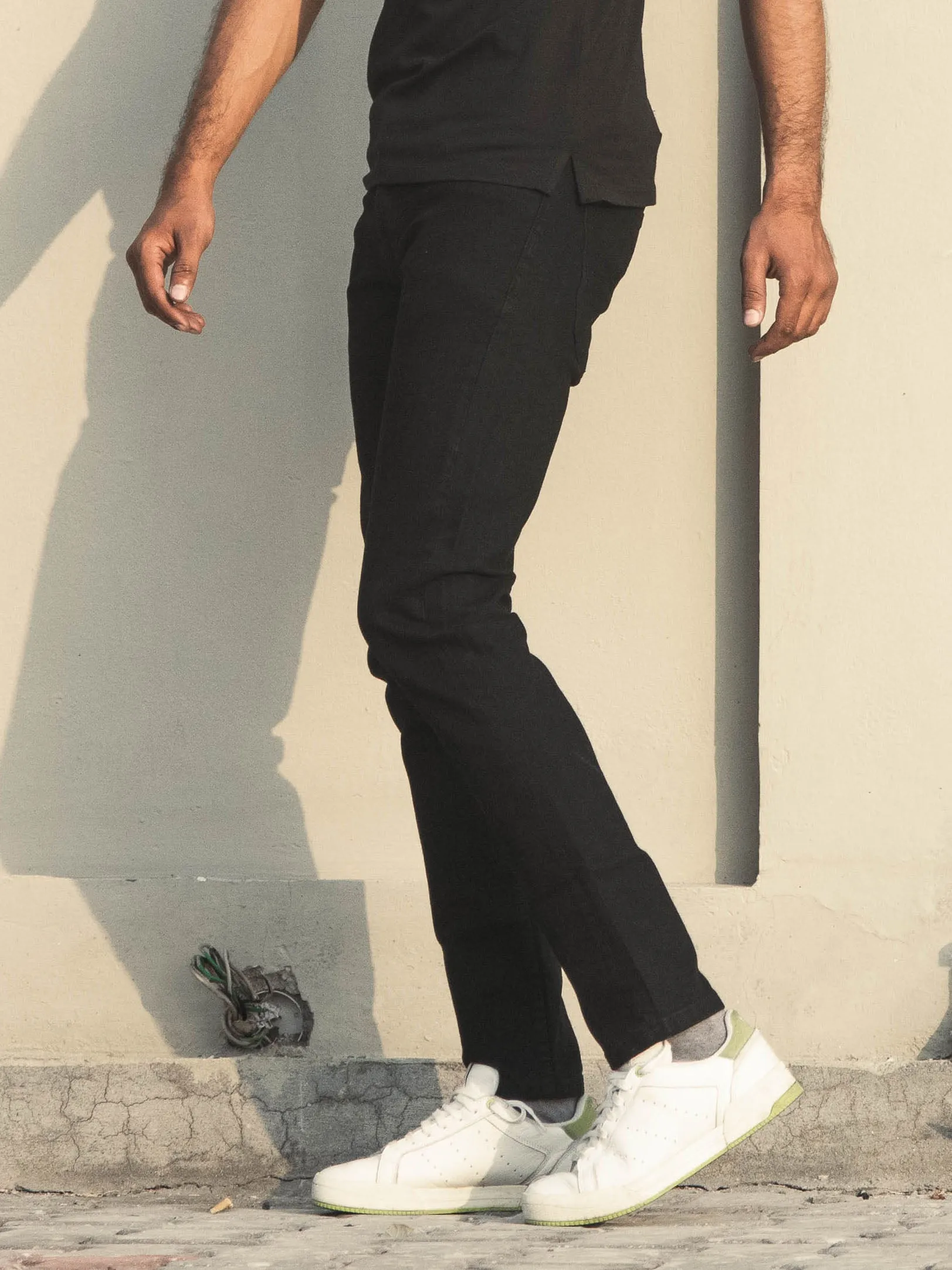BLACK SLIM FIT (ZIRCON) JEANS - ENGLISH