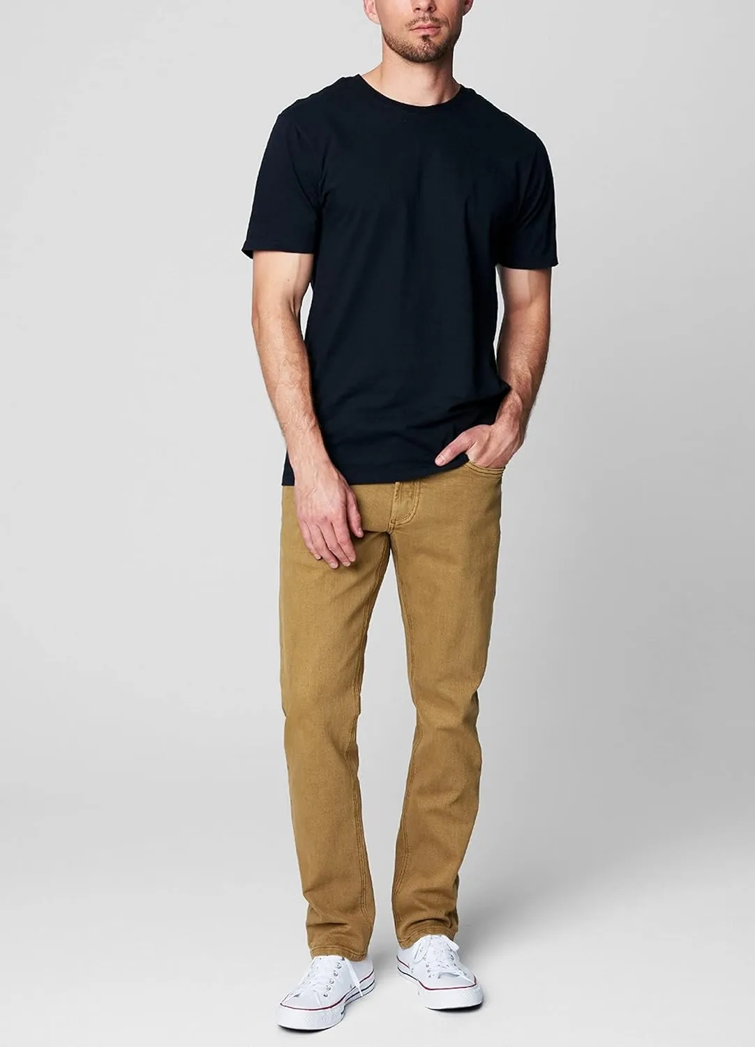 [BLANKNYC] Mens Slim Fit Flat Front Tapered Jeans with 5 Pockets, Comfortable & Stylish Pants