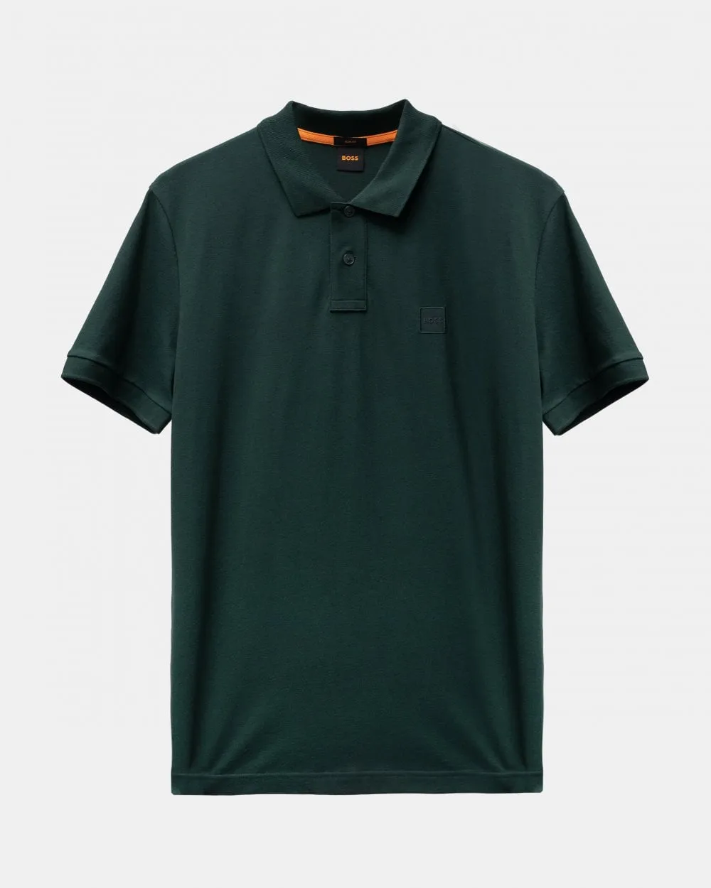 BOSS Orange Passenger Mens Stretch-Cotton Slim-Fit Polo Shirt with Logo Patch