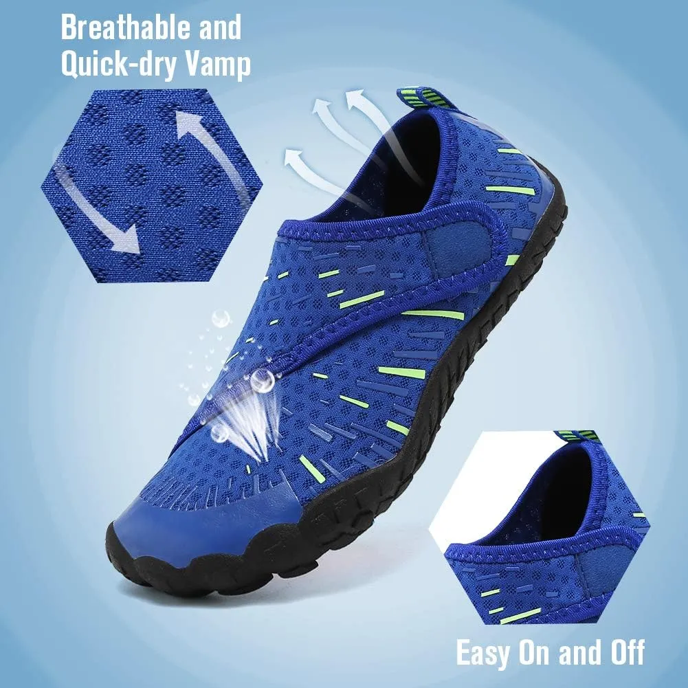 Boys & Girls Water Shoes Lightweight Comfort Sole Easy Walking Athletic Slip on Aqua Sock(Toddler/Little Kid/Big Kid)