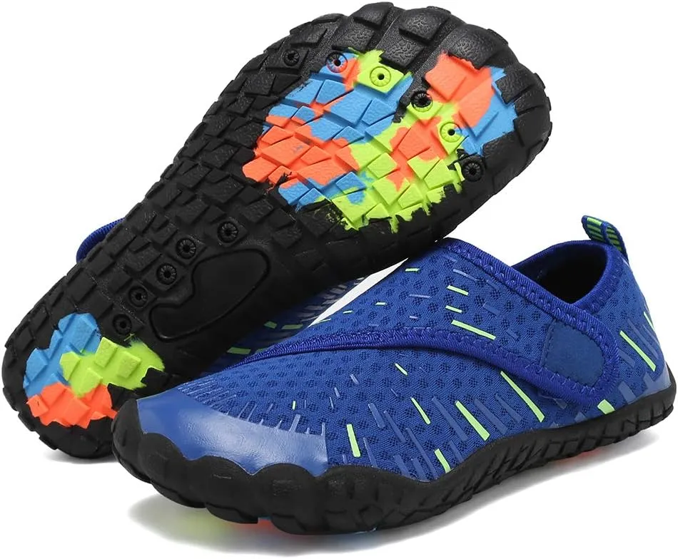 Boys & Girls Water Shoes Lightweight Comfort Sole Easy Walking Athletic Slip on Aqua Sock(Toddler/Little Kid/Big Kid)