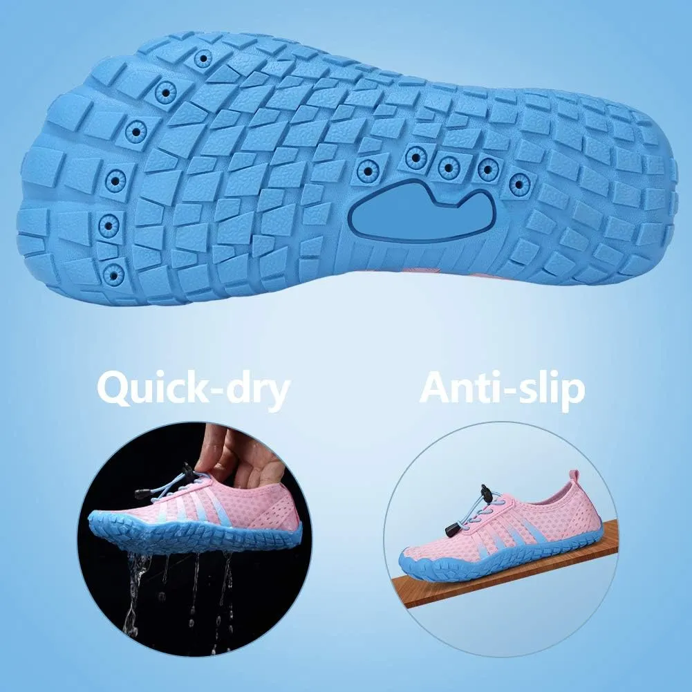 Boys & Girls Water Shoes Lightweight Comfort Sole Easy Walking Athletic Slip on Aqua Sock(Toddler/Little Kid/Big Kid)