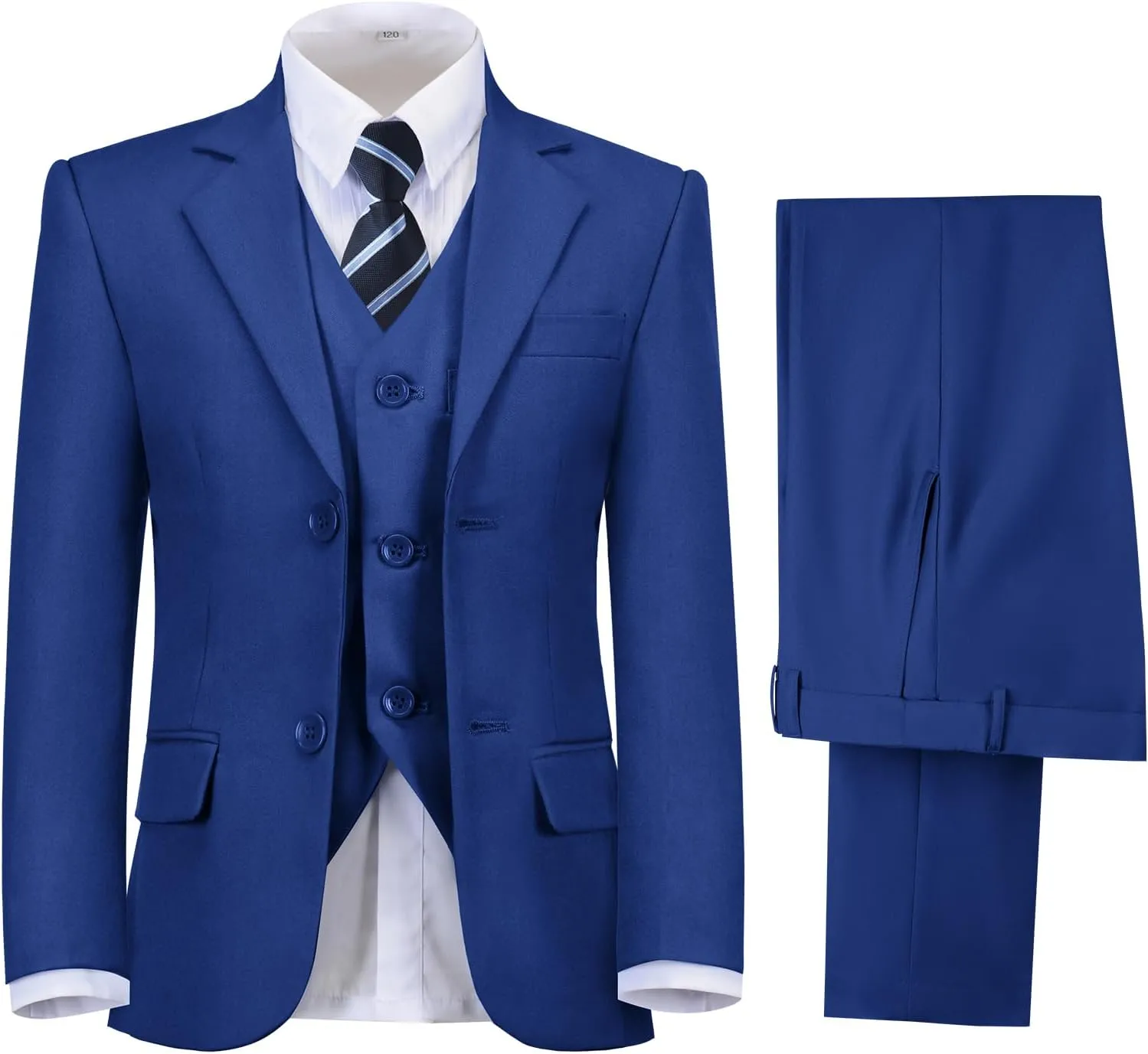 Boys' Formal Suit Set Slim Fit Kids Formal Suits Toddler Tuxedo Wedding Prom Classic Outfit for Teen