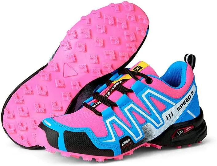 Breathable Hiking Shoes Women | Casual Walking Waterproof Shoes for Women | Comfortable & Light-Weight & Non-Slip | Women's Camping Shoes Walking Trekking Camping Tennis Sport Sneakers
