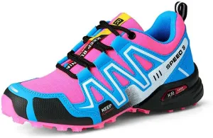 Breathable Hiking Shoes Women | Casual Walking Waterproof Shoes for Women | Comfortable & Light-Weight & Non-Slip | Women's Camping Shoes Walking Trekking Camping Tennis Sport Sneakers
