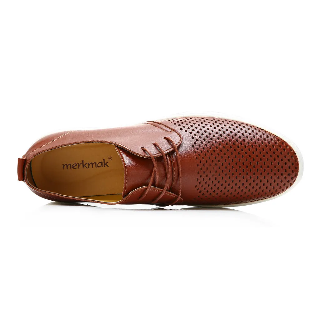 Breathable Holes Luxury Brand Flat Shoes