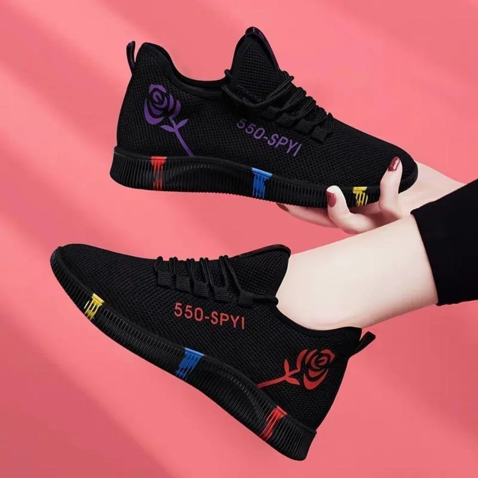 Breathable Mesh Cloth Wear-resistant Flat Shoes