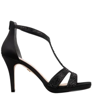 BRIETTA-BLACK SATIN