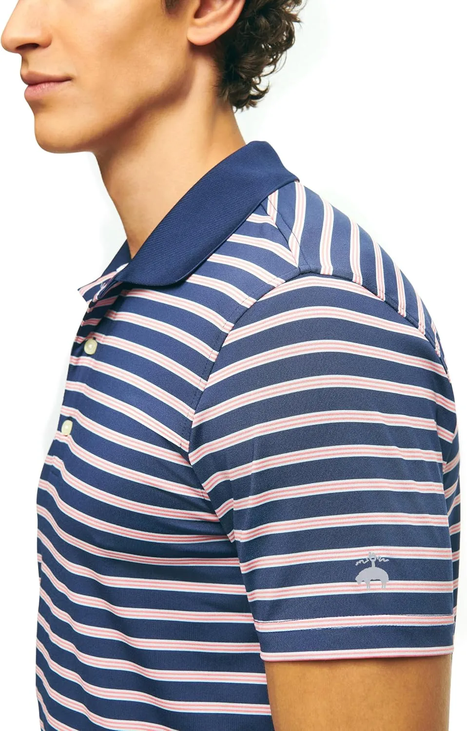 Brooks Brothers Men's Performance Stretch Short Sleeve Golf Polo Shirt
