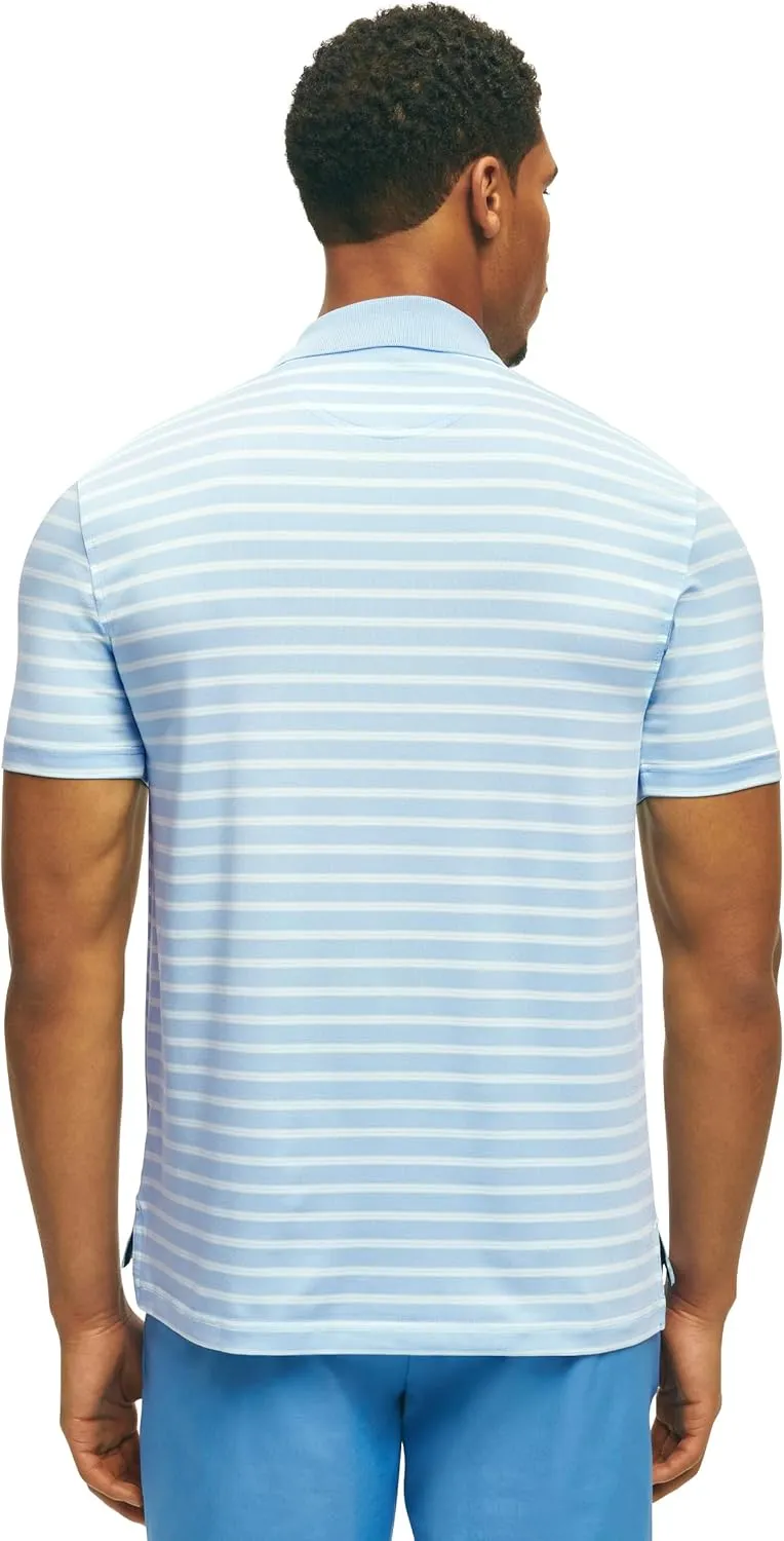 Brooks Brothers Men's Performance Stretch Short Sleeve Golf Polo Shirt
