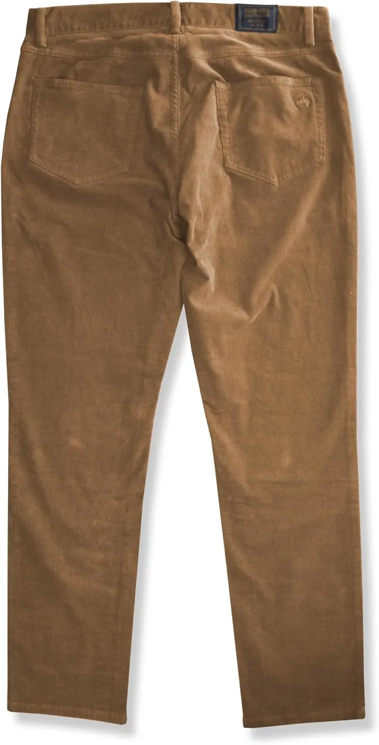 Brooks Brothers Mens Slim Fit Five Pocket Mini Corduroy Pants,