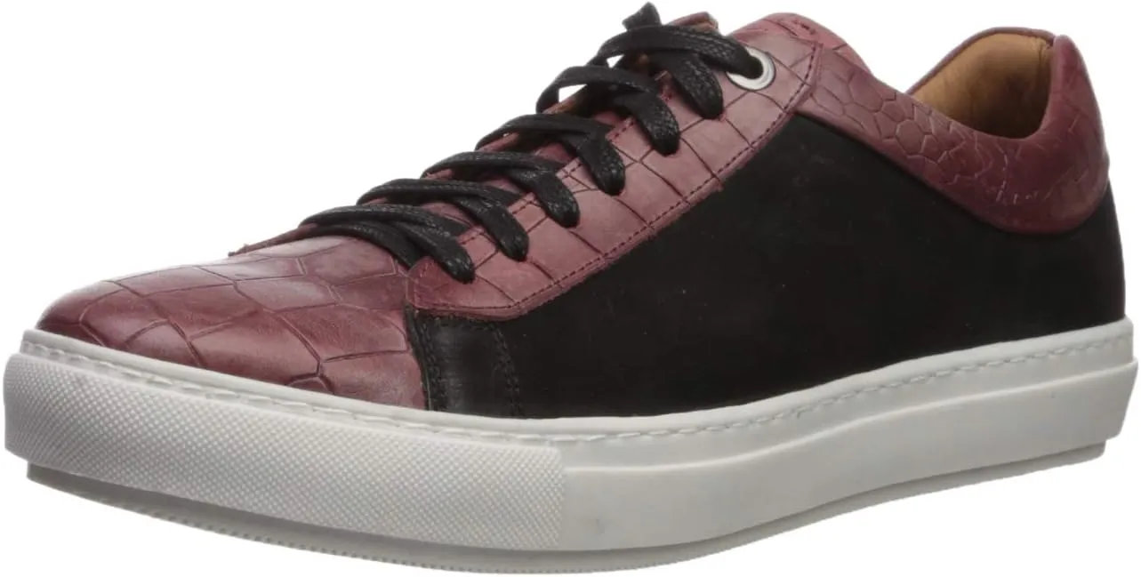 Brothers United Men's Leather Luxury Sophisticated Lace Up Sneaker