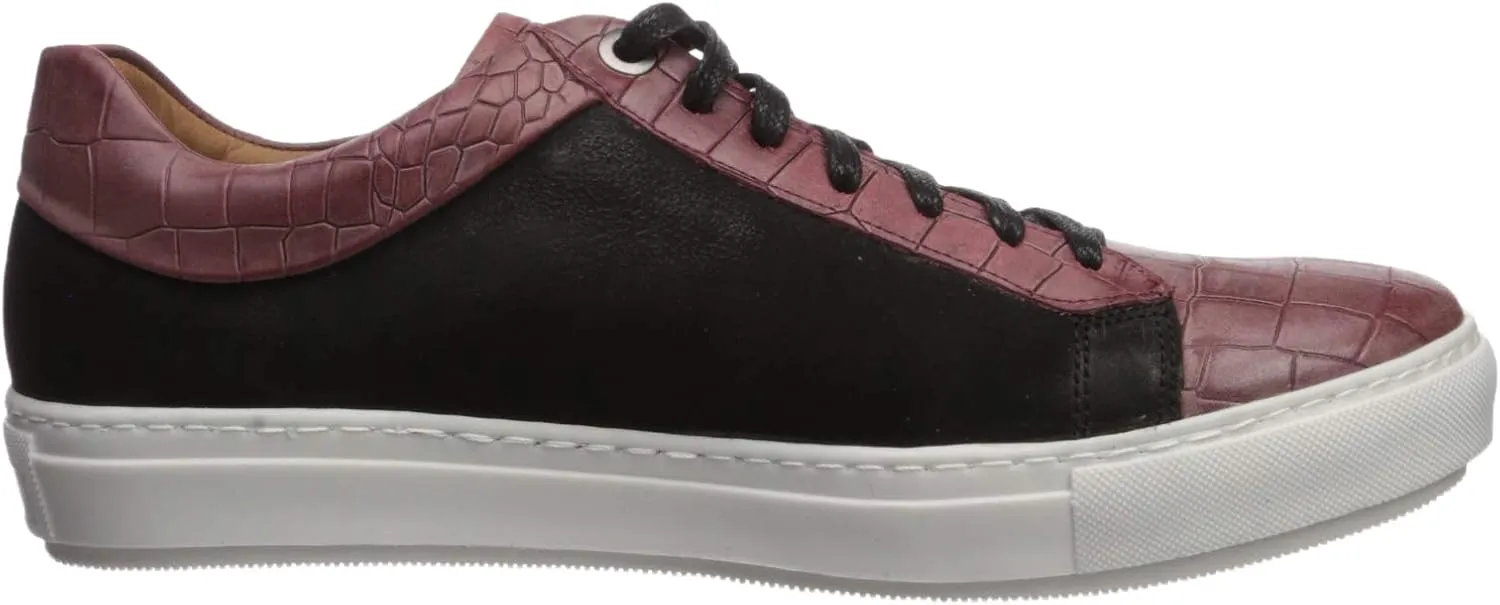 Brothers United Men's Leather Luxury Sophisticated Lace Up Sneaker