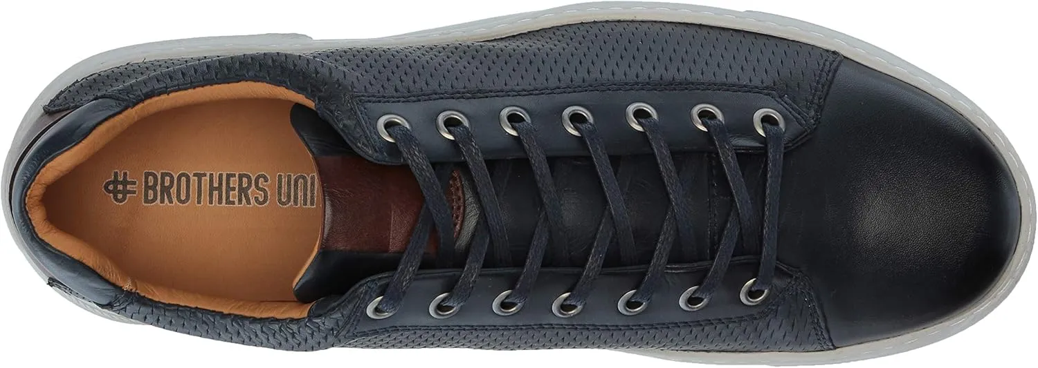 Brothers United Men's Leather Made in Brazil Luxury Laceup Fashion Sneaker