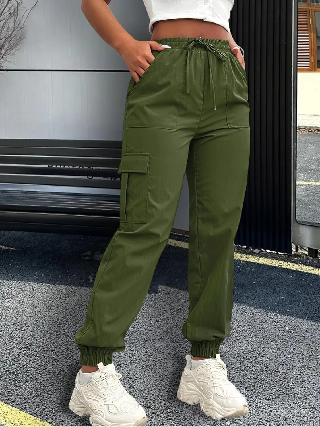 Cargo Pants Women Joggers Quick Dry Hiking Pants with Pockets