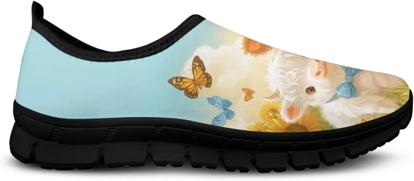 Casual Sneakers for Women Slip On Low Top Flat Walking Shoes Fashion Comfort Breathable Work Tennis Footwear