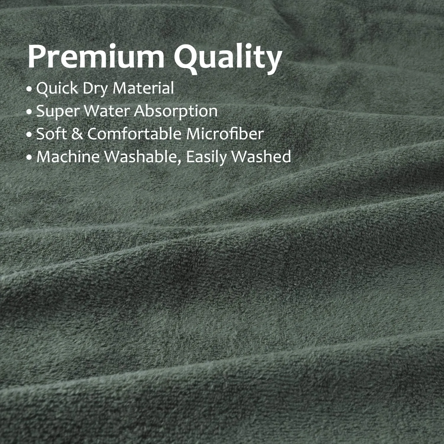Catalonia Absorbent Surf Poncho Men Women, Quick Dry Towel Changing Poncho, Hooded Towel Poncho Adult, Changing Robe for Beach Surfing Swimming