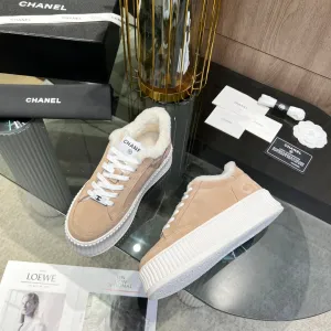 CC Sneaker Light Brown Suede With Fleece Lining  944566