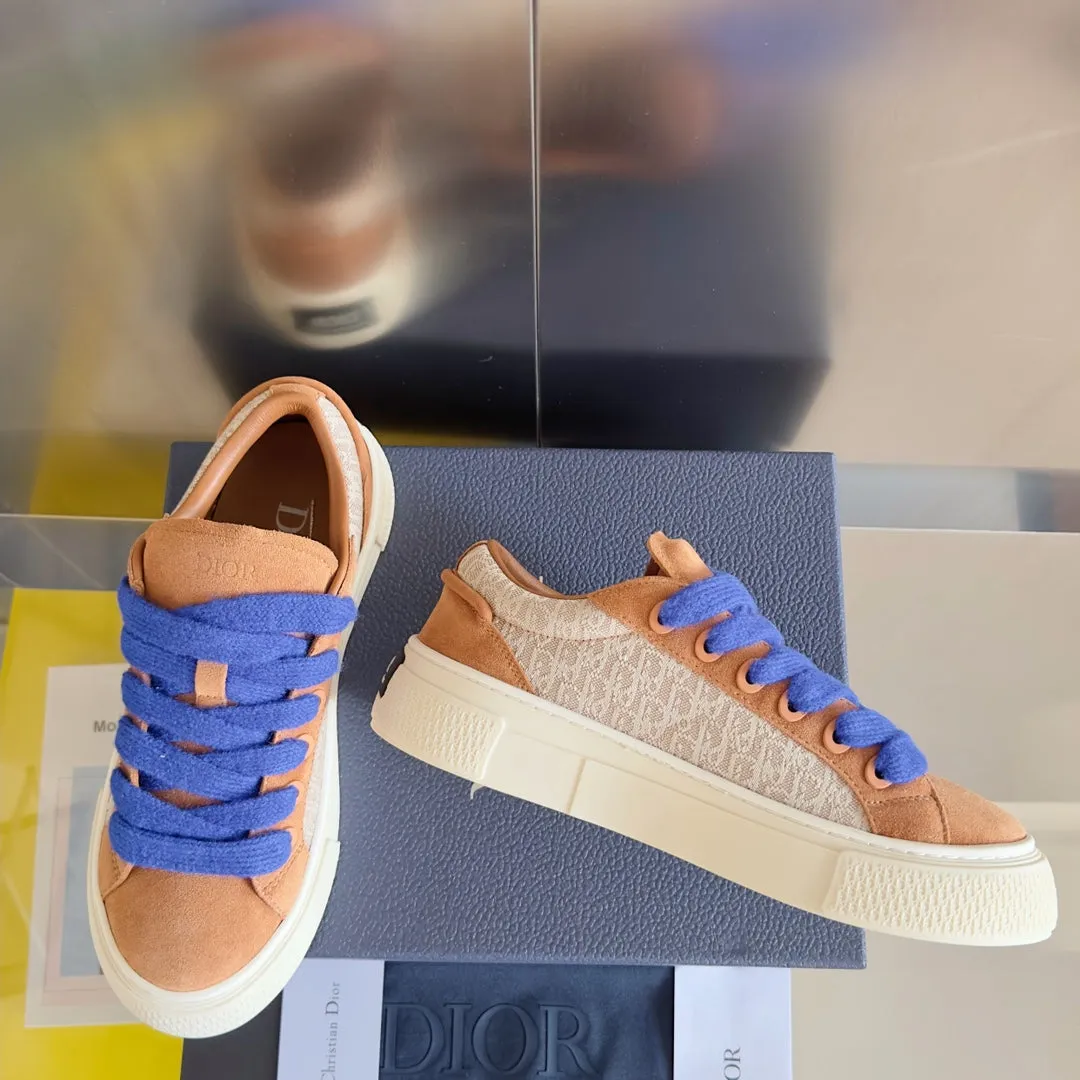 CD B33 Sneaker 40mm Light Brown Monogram Suede
