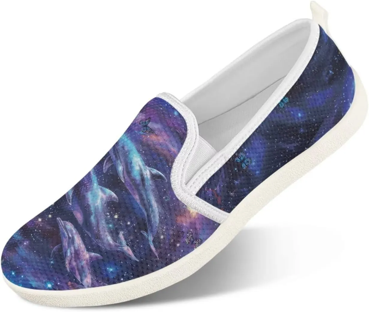 chaqlin Loafers for Women Flat Drop in Low Top Clipper Slip On Beach Travel Comfy Tennis Shoes Fashion Dress Loafers