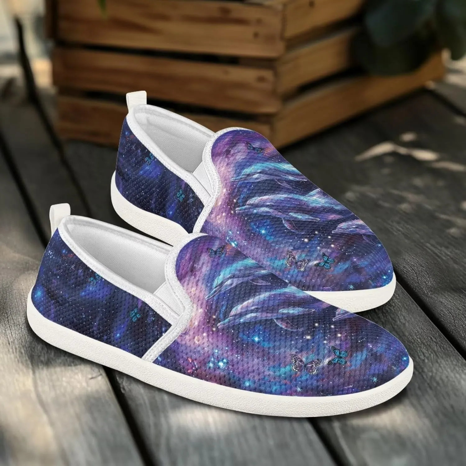 chaqlin Loafers for Women Flat Drop in Low Top Clipper Slip On Beach Travel Comfy Tennis Shoes Fashion Dress Loafers