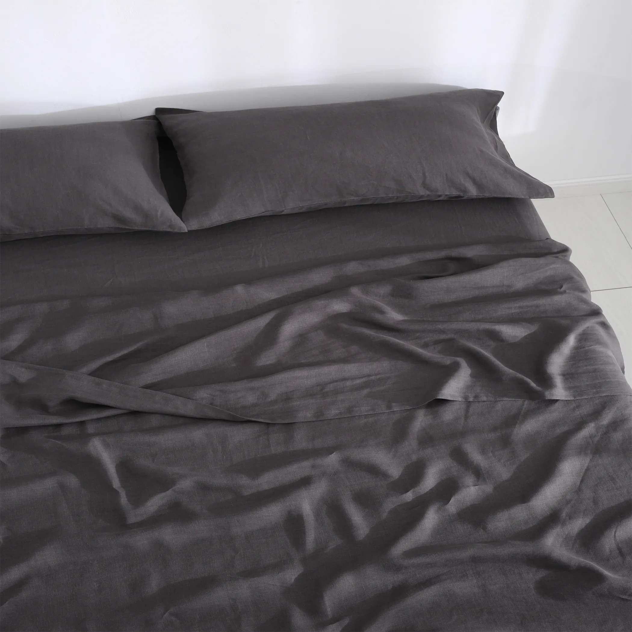 Charcoal 100% Hemp Flat Sheet