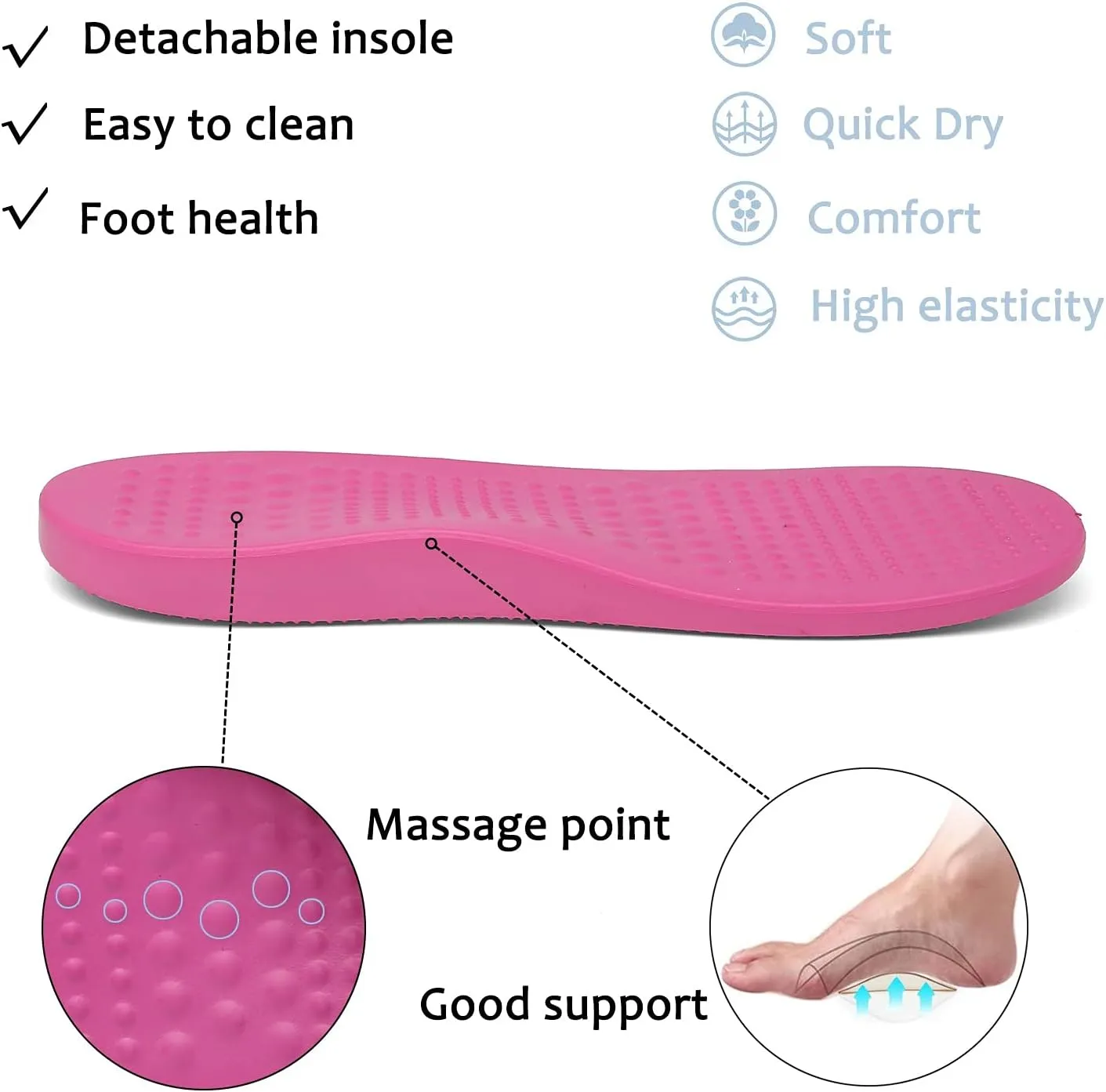 ChayChax Men's and Women's Arch Support Clogs Garden Shoes Slip-on Outdoor Beach Slippers with Removable Cushion Footbed