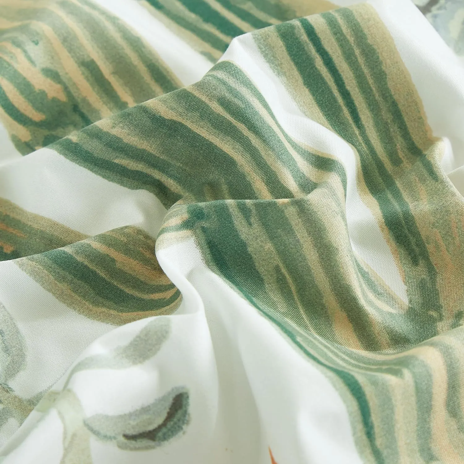 Chezmoi Collection 4-Piece Southwestern Serene Desert Sheet Set Queen Size - Green Blue Cactus Succulent Plant Printed Brushed Microfiber Lightweight Breathable Deep Pocket Bed Sheets