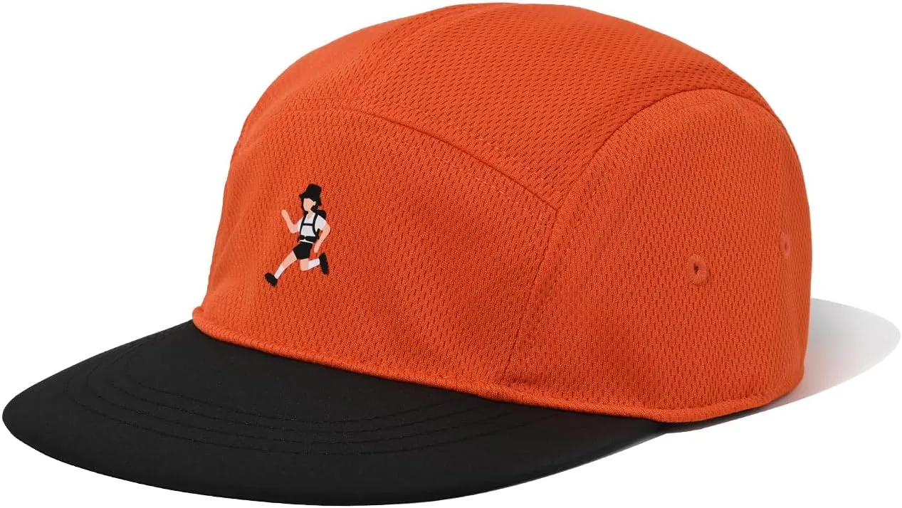 Clakllie Quick Dry 5 Panel Hat Summer Mesh Baseball Cap Flat Brim Trucker Hats Snapback Ball Cap Breathable Golf Dad Hats