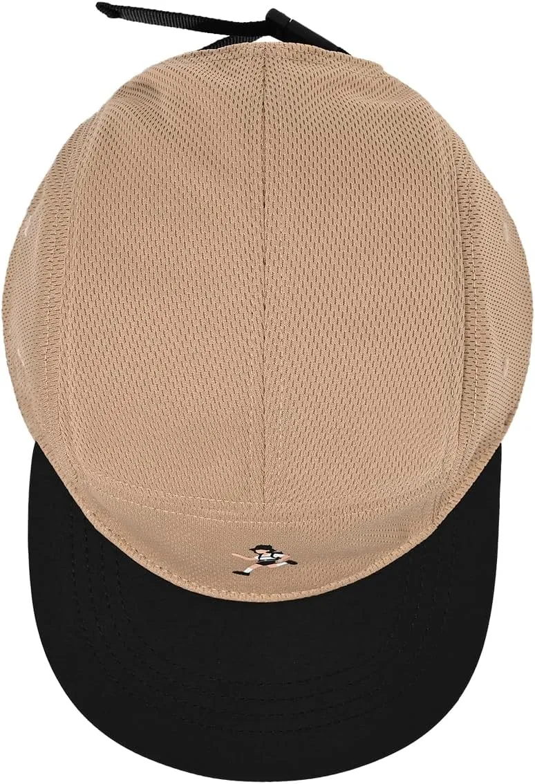 Clakllie Quick Dry 5 Panel Hat Summer Mesh Baseball Cap Flat Brim Trucker Hats Snapback Ball Cap Breathable Golf Dad Hats