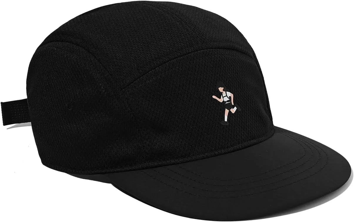 Clakllie Quick Dry 5 Panel Hat Summer Mesh Baseball Cap Flat Brim Trucker Hats Snapback Ball Cap Breathable Golf Dad Hats