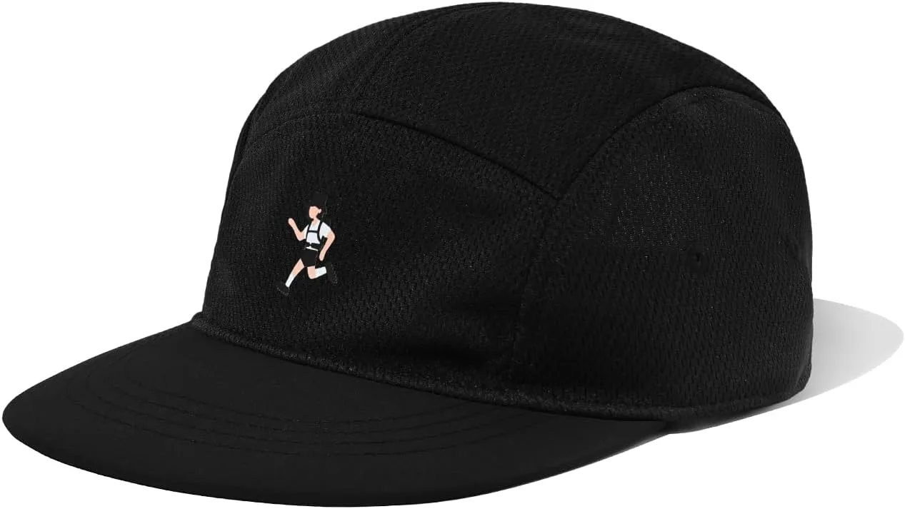 Clakllie Quick Dry 5 Panel Hat Summer Mesh Baseball Cap Flat Brim Trucker Hats Snapback Ball Cap Breathable Golf Dad Hats