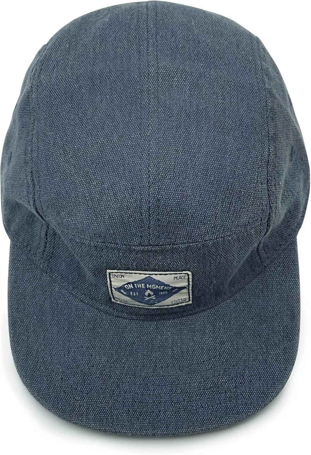 CLAPE Snapback 5 Panel Hat for Men Women Washed Cotton Flat Bill Baseball Cap Strapback Hip Hop Biker Board Cap