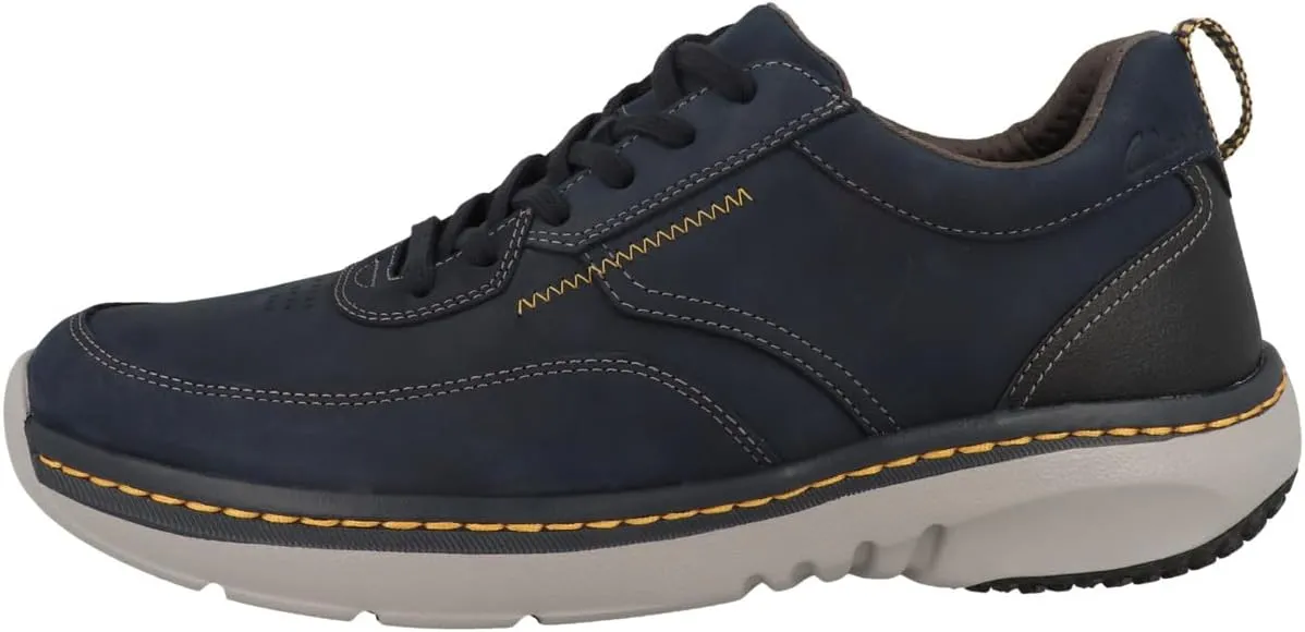 Clarks Pro Lace Leather Shoes in Navy