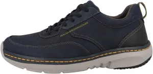 Clarks Pro Lace Leather Shoes in Navy