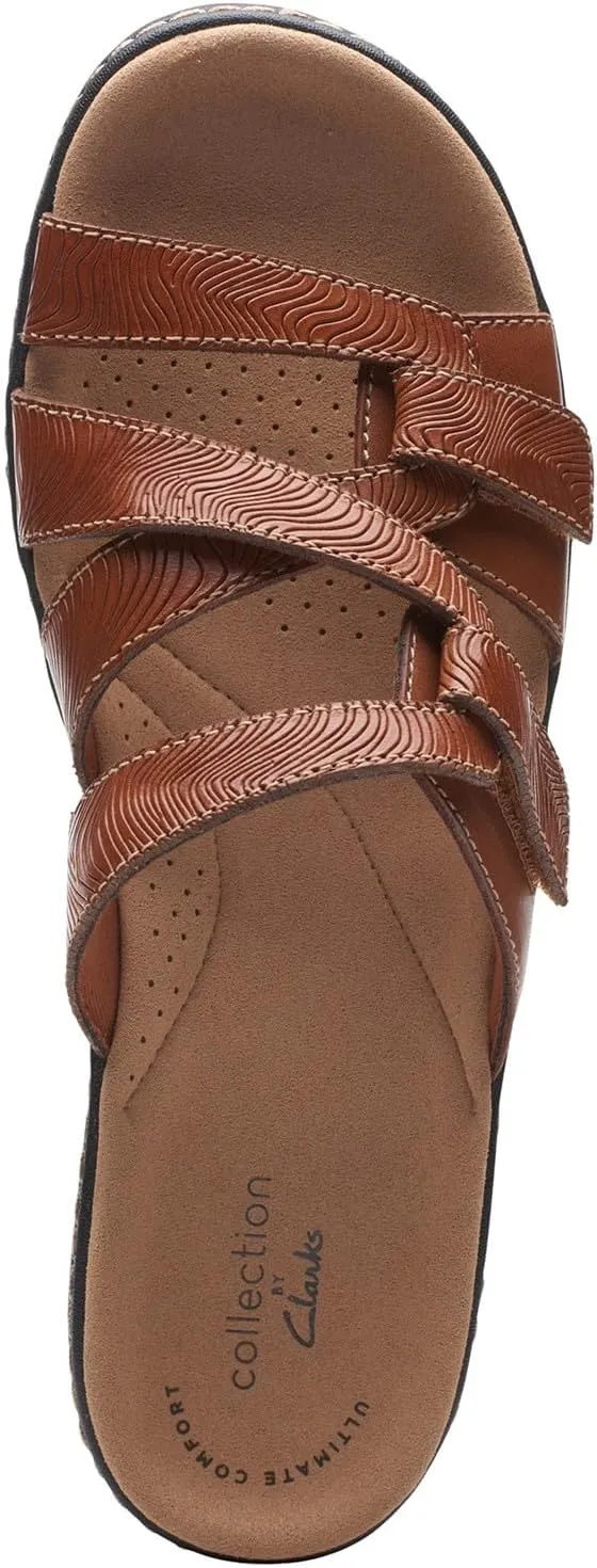 Clarks womens Merliah Karli Sandal, Tan Leather, 8.5 US