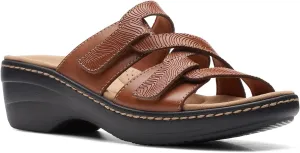Clarks womens Merliah Karli Sandal, Tan Leather, 8.5 US