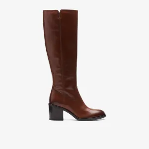 Clarks Women's Valvestino Hi Brown Leather 26171832